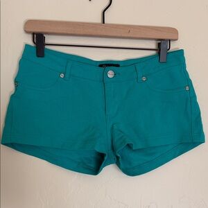Shinestar Teal Jean Shorts for Women